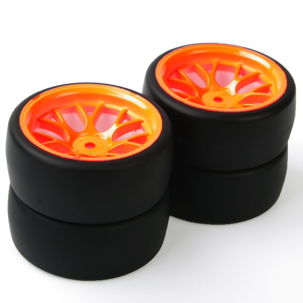 Bộ 4 Bánh Xe Đồ Chơi 12Mm Tỉ Lệ 1 / 10 Cho Hsp Hpi Rc