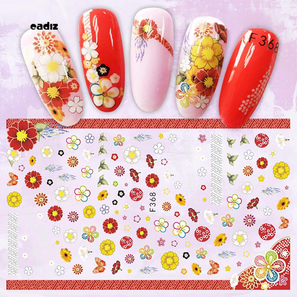 Sticker dán móng tay chúc mừng năm mới kiểu Trung Hoa