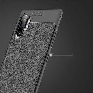 Ốp lưng Samsung Galaxy Note 10 Plus Silicon giả da Auto Focus