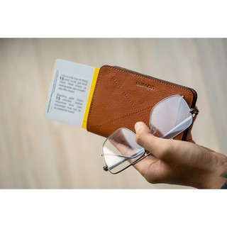 Bao Da Passport Harmony màu nâu sậm