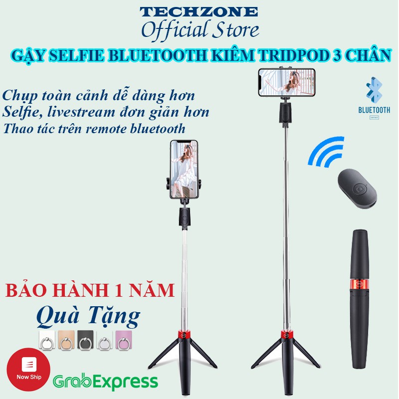 Gậy Chụp Ảnh Tự Sướng Bluetooth Đa Năng Kiêm Tripod 3 chân Y11, Gậy Selfie Nhỏ Gọn Điều Khiển Bằng Remote Bluetooth | BigBuy360 - bigbuy360.vn