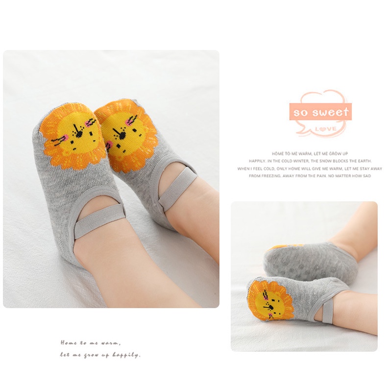Vớ đế mềm chống trượt thoải mái in họa tiết hoạt hình dành cho trẻ em