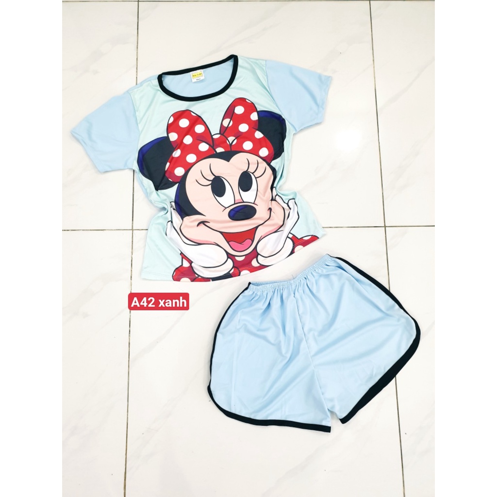 [ Mã A42 ] 💥Đồ Bộ thun mặc nhà❤️ họa tiết hoạt hình dễ thương,  💥đồ bộ xinh | BigBuy360 - bigbuy360.vn