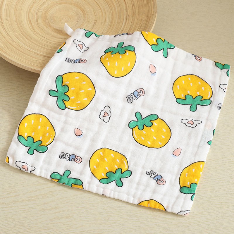 Khăn Mặt Cotton 6 Lớp Cho Bé Kích Thước 26*26cm