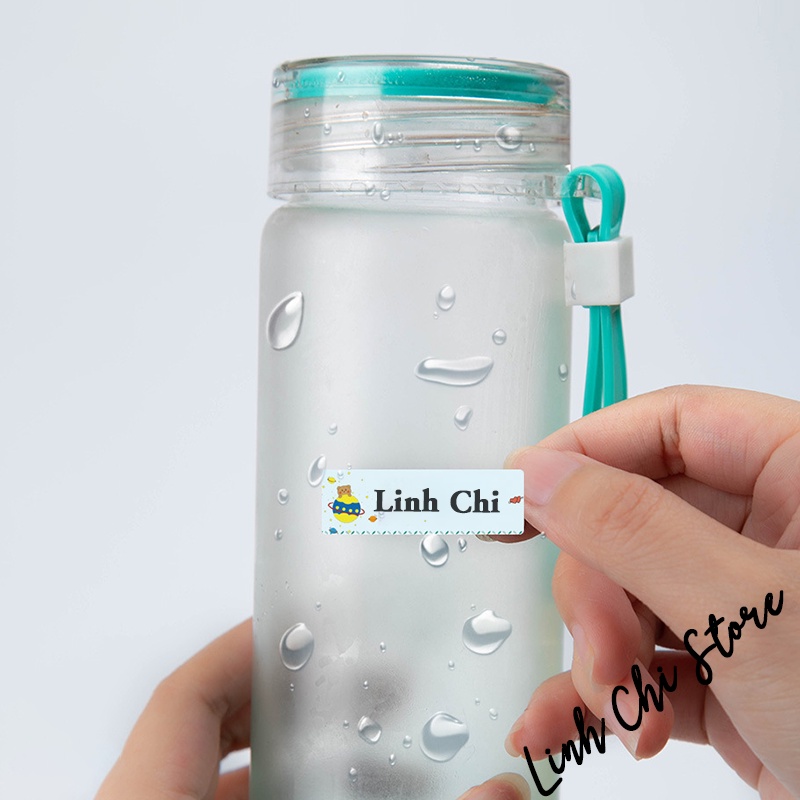 100 Sticker in tên bé dán đồ dùng học tập siêu bền