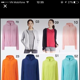 Áo chống nắng airism của Uniqlo mã 188210