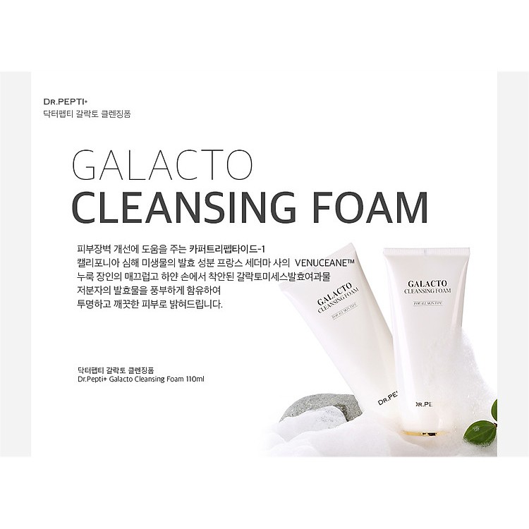 Sữa Rửa Mặt Dr.Pepti Galacto Cleansing Foam 110ml
