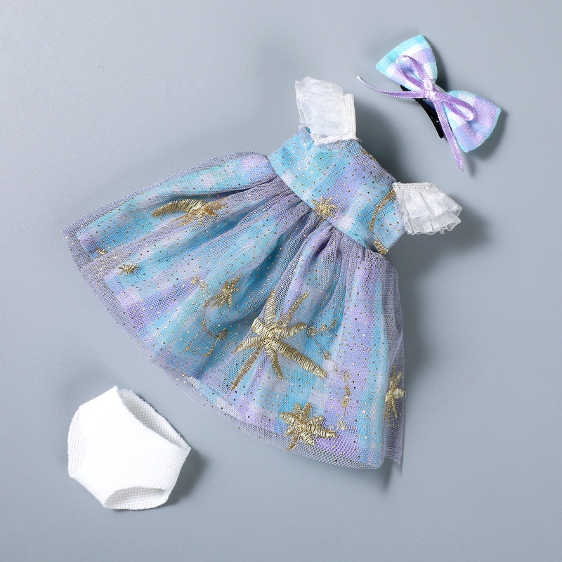 Đầm đồ chơi búp bê bjd 1/6 30cm