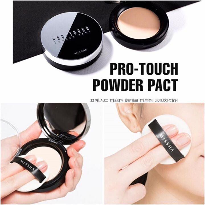 Phấn phủ dạng nén Missha Pro-touch Powder  Pact 10g