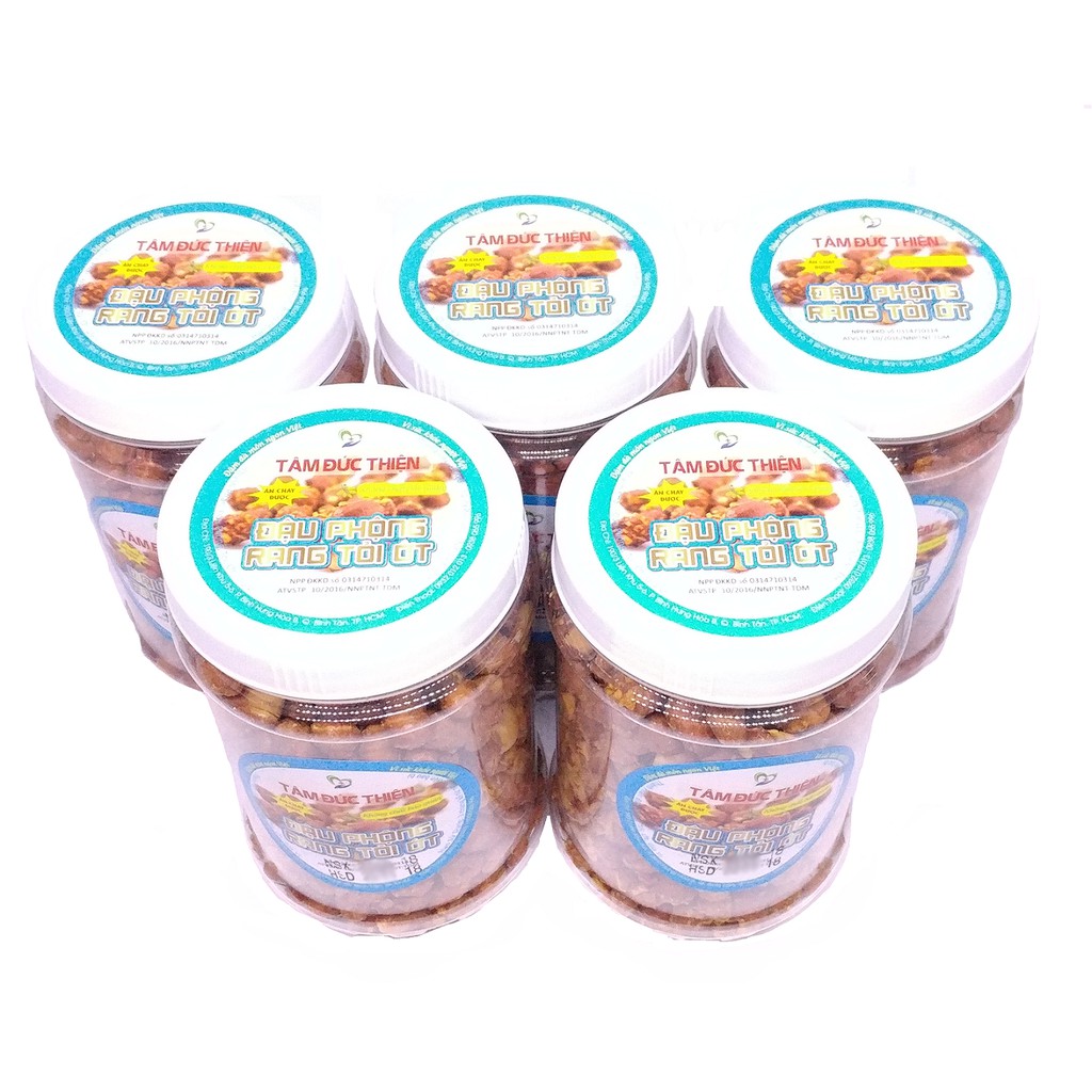 Combo 8 Hộp Đậu Phộng Rang Tỏi Ớt Tâm Đức Thiện (8 x 255GR) | BigBuy360 - bigbuy360.vn