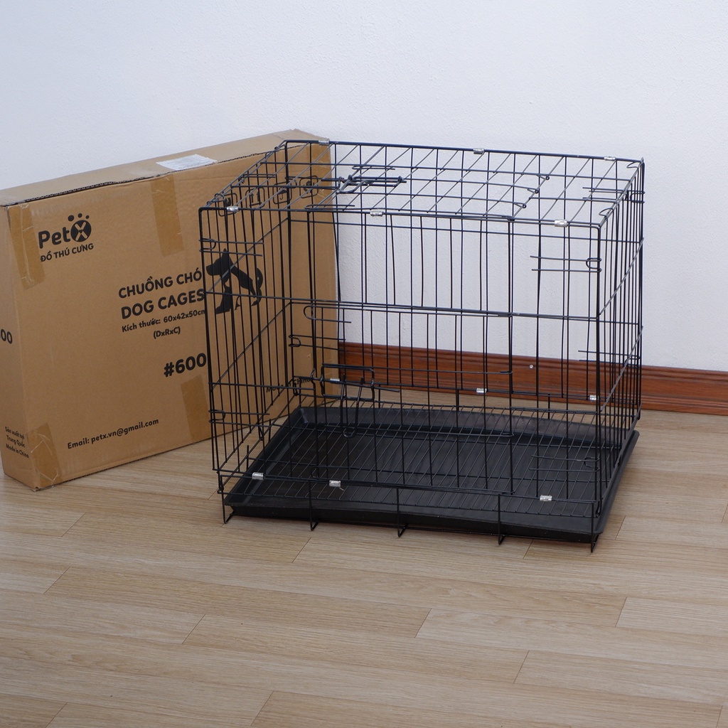Chuồng chó mèo gấp gọn sơn tĩnh điện giá rẻ #600