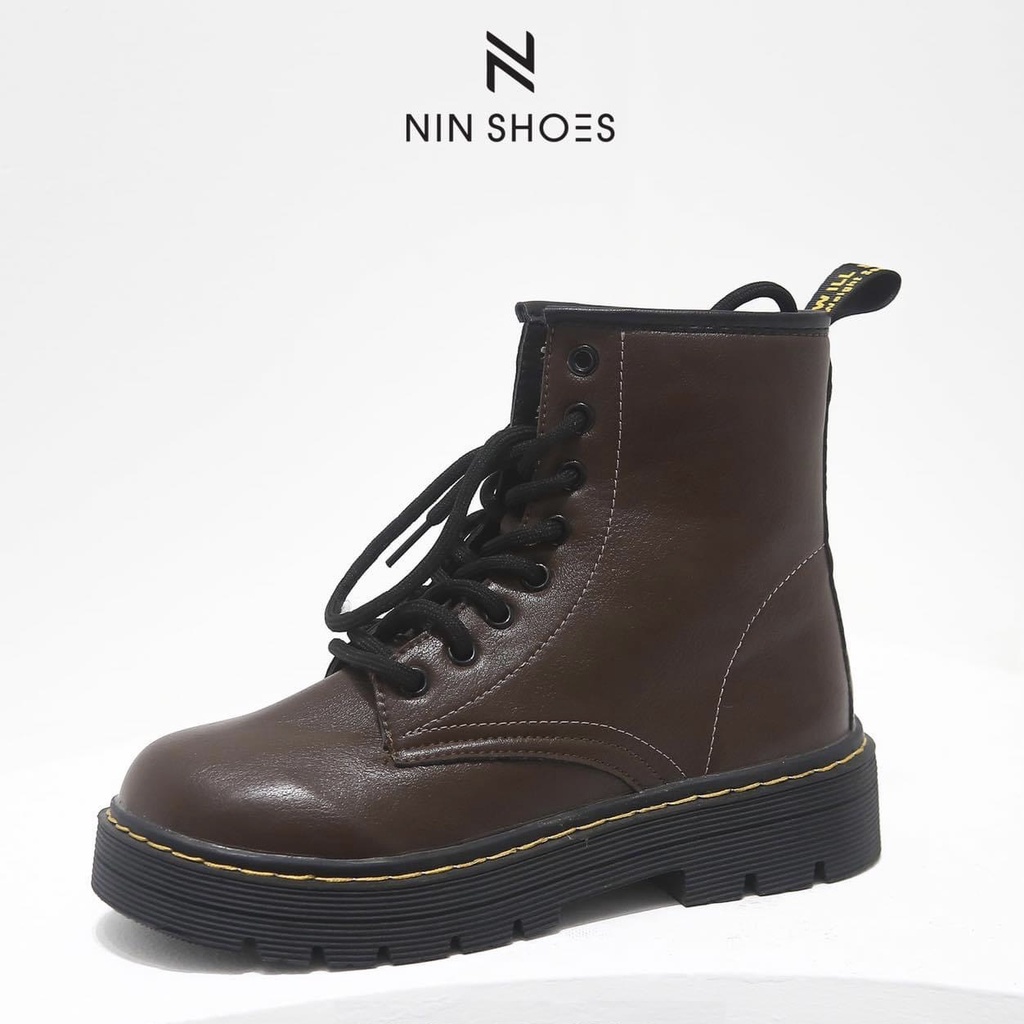 Boot nữ - Boot ulzzang cao cổ buộc dây siêu hot Ninshoes | BigBuy360 - bigbuy360.vn