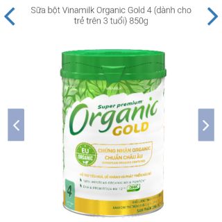 Sữa bột Vinamilk Organic Gold 4