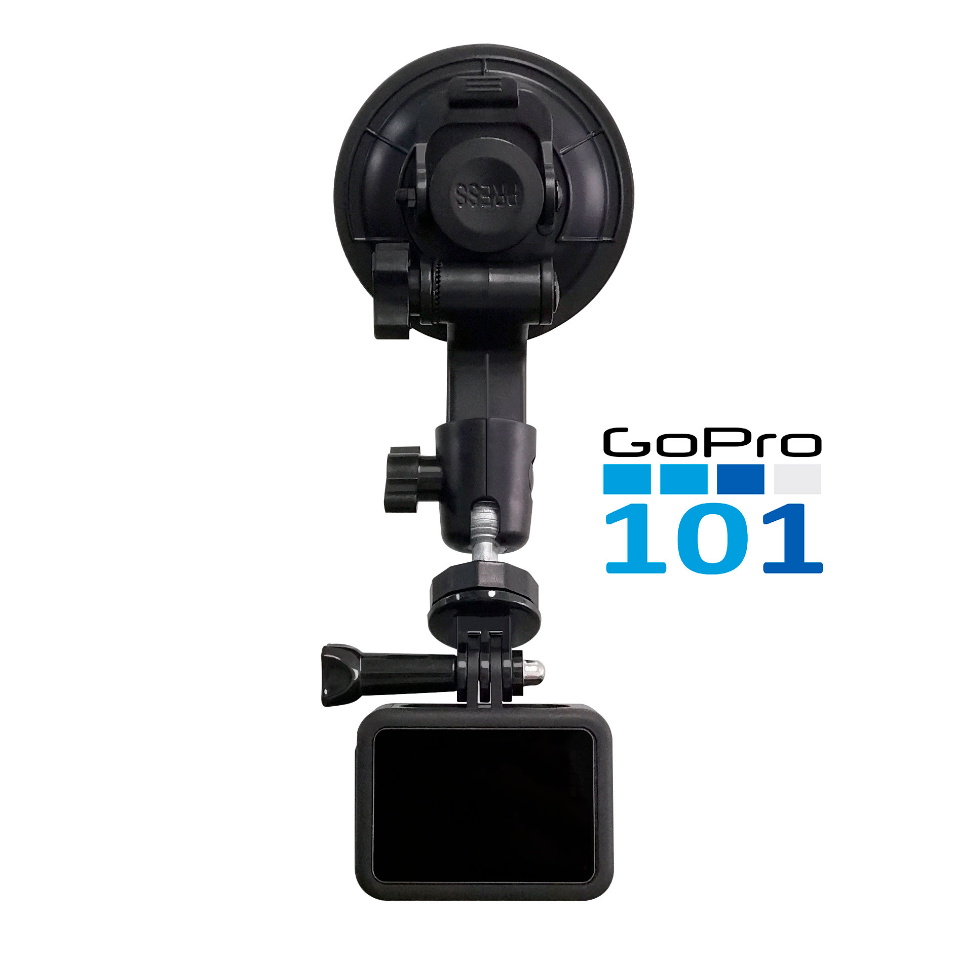 Đế Hít Kính Size Đại cho GoPro, Action cam - Chân Đế Gắn Kính ô tô Hút Chân Không - Gopro101