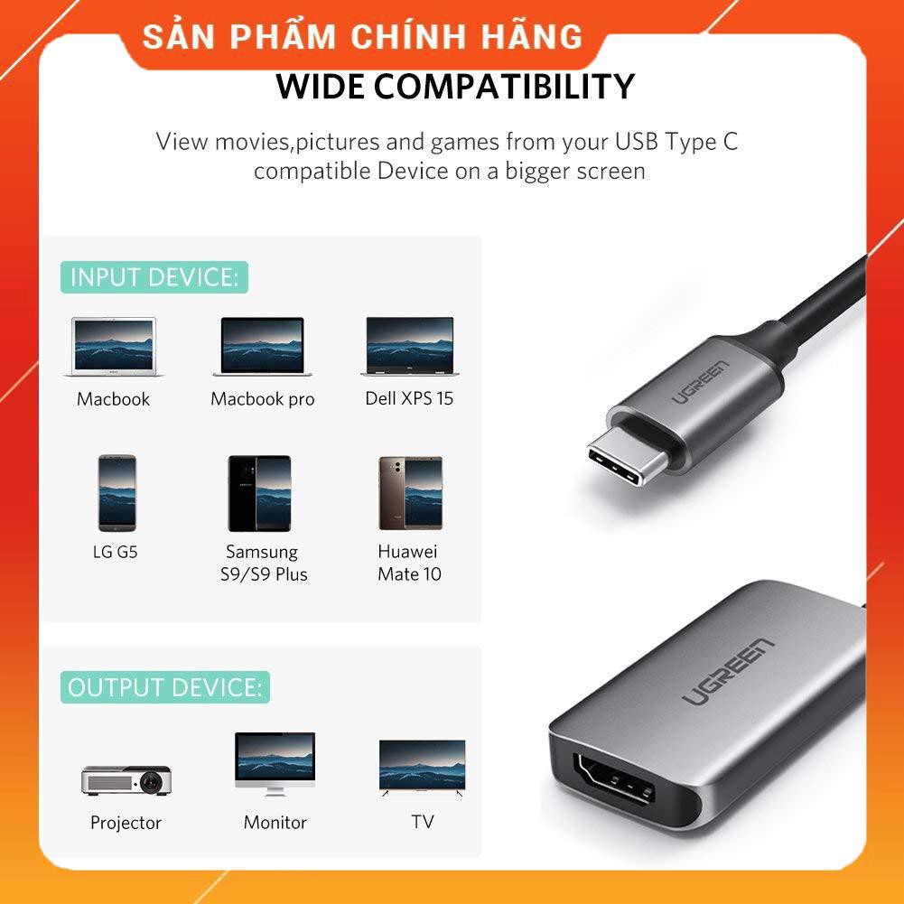 Cáp chuyển USB type C sang HDMI hỗ trợ 4k UGREEN 50314 dailyphukien