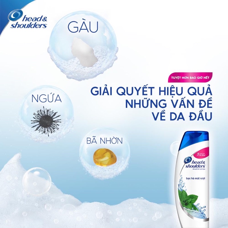 Dầu Gội Head & shoulders Chai 1200ml Hương Bạc Hà / Da Đầu Ngứa/ Hương Chanh