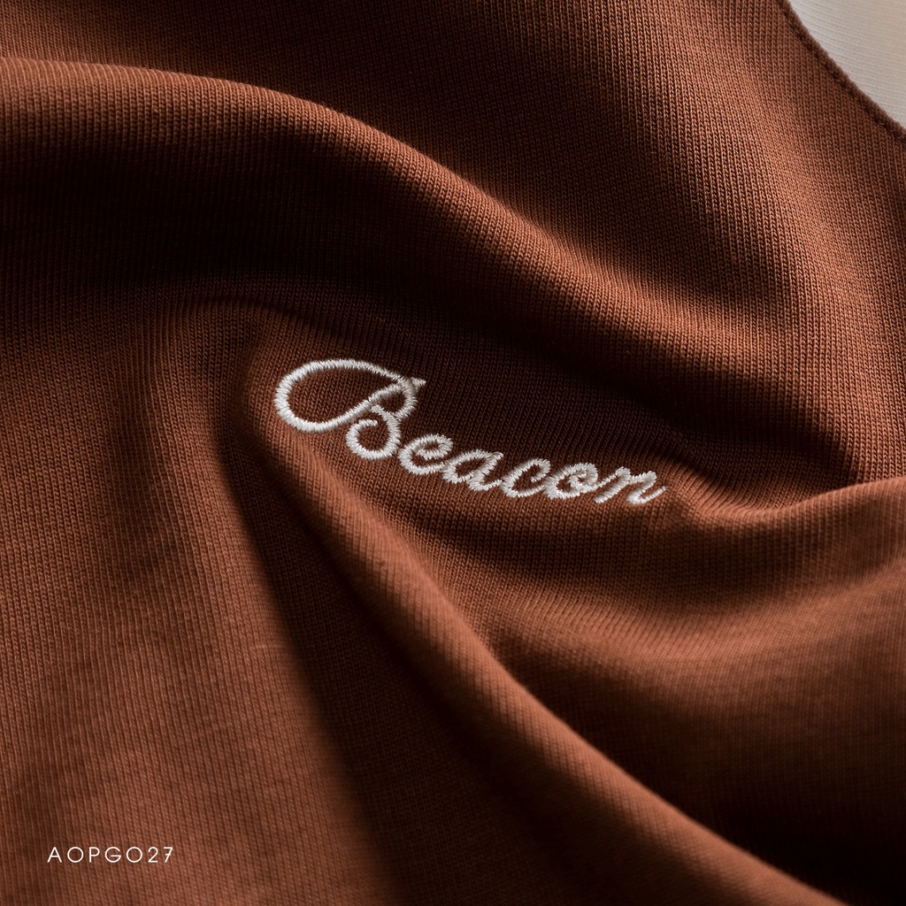 Áo Thun Nam Raglan Thêu Ngực Beacon BEACON DENIM Form Thường Basic AOPG27