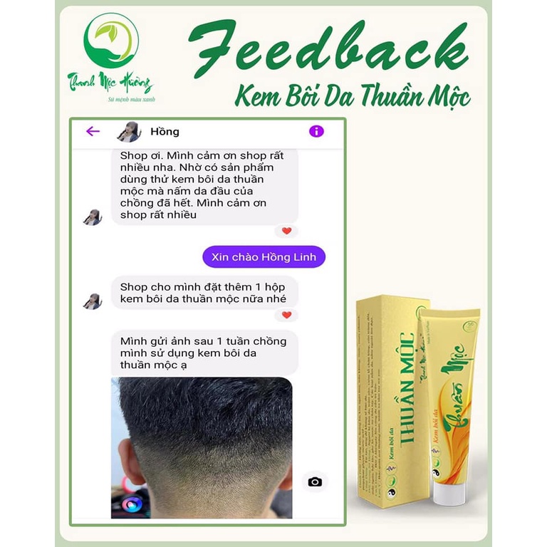 Kem bôi da Thuần Mộc 16g Thanh Mộc Hương