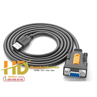 "chính hãng" cáp chuyển đổi usb to com rs232 âm dài 1,5m ugreen 20201