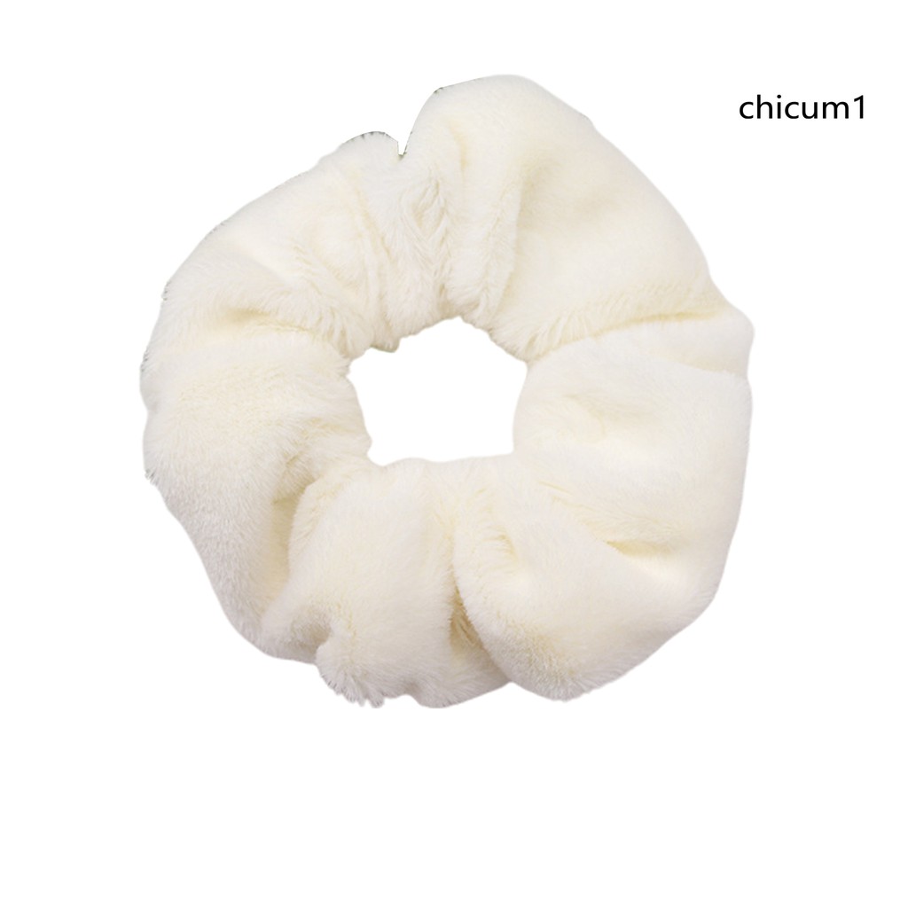 Dây Buộc Tóc Phối Lông Mềm Mại Cho Nữ