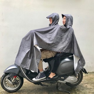 ÁO MƯA HAI NGƯỜI VẢI DÙ - ÁO ĐI MƯA 2 ĐẦU CAO CẤP