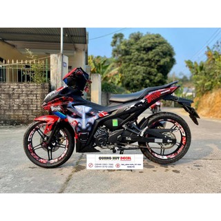 Tem trùm exciter 155 FREESHIP đỏ đen dracula