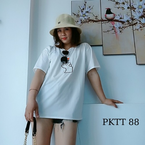 Áo thun unisex in hình đẹp thời trang hottrend áo phông nam nữ tay lỡ giá rẻ PKTT 88