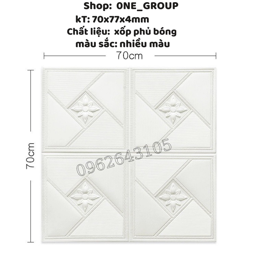 Xốp dán tường 3d- xốp dán tường hoa văn dày 4mm