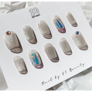 Nailbox thiết kế - Nailbox mắt mèo và nhũ