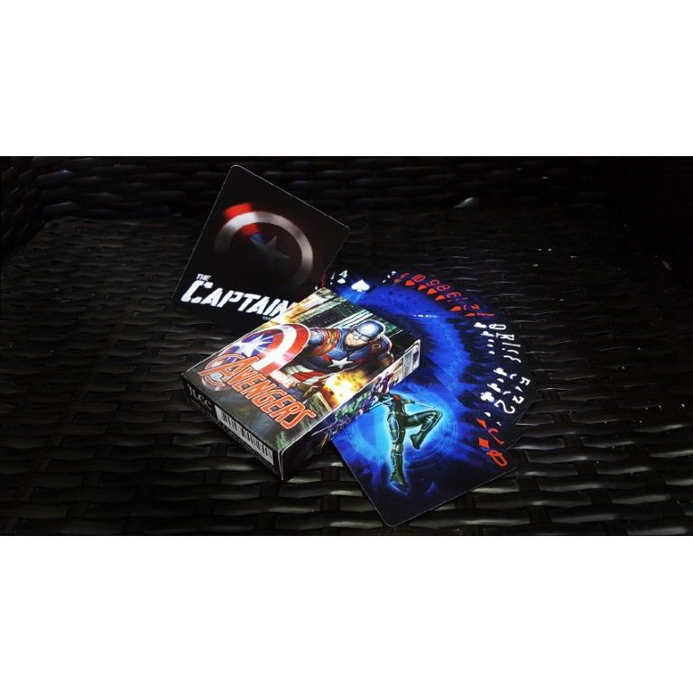 Bài tây ảo thuật cao cấp hình siêu anh hùng đến từ Hàn Quốc : Captain America Character deck