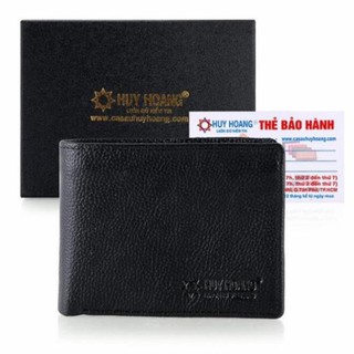 Ví nam da bò mini màu đen PH2126