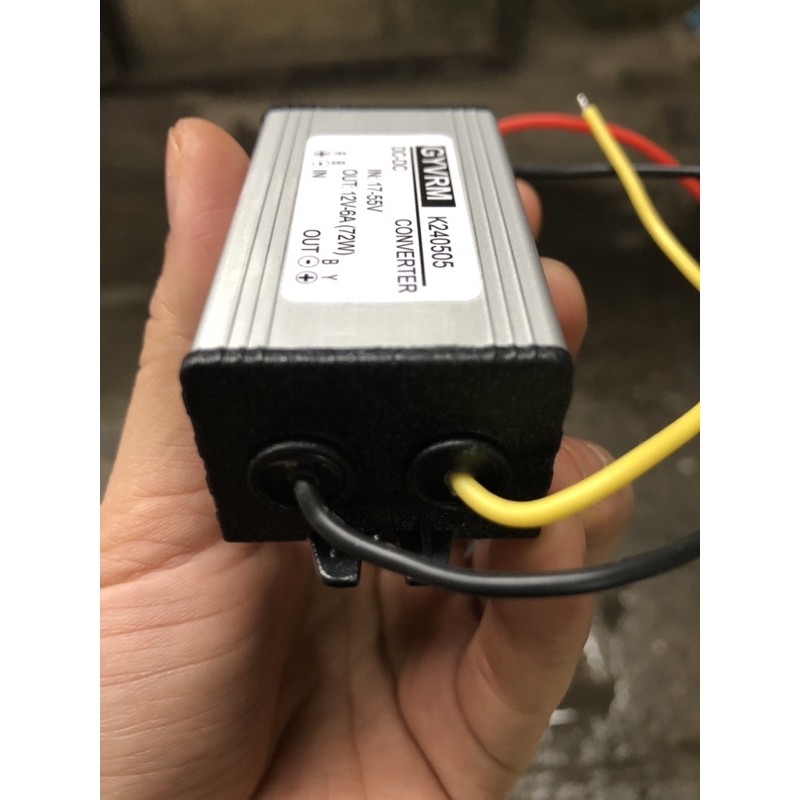 Bộ chuyển đổi nguồn 24V xuống 12V 6A chống nước