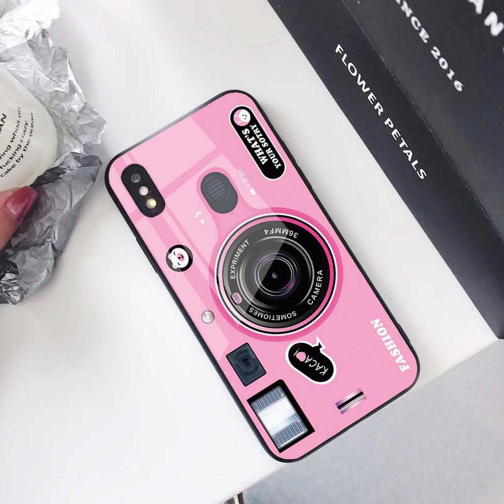 ốp iphone máy ảnh mặt lưng kính k168