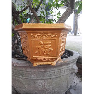 Khuôn đúc chậu lục giác ABS 25x20cm