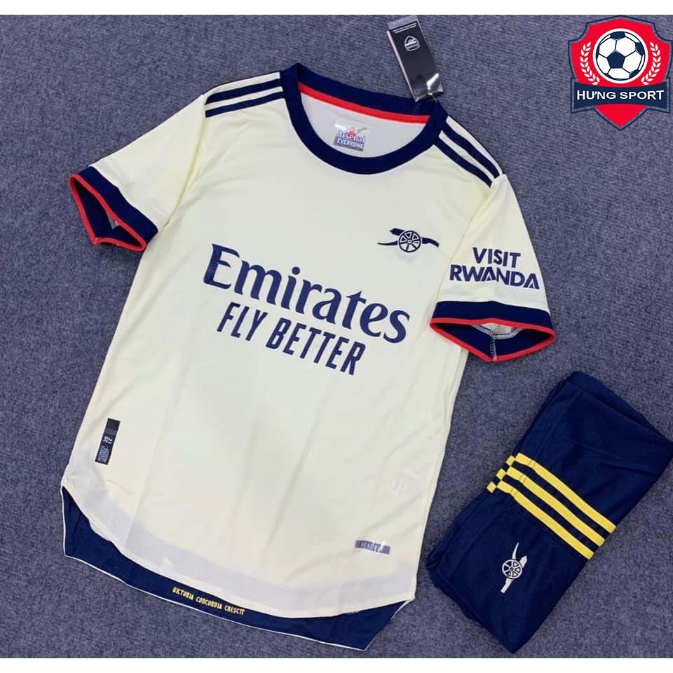 Áo Bóng Đá, Áo Đá Banh CLB Arsenal - Chuẩn Mẫu Thi Đấu Quốc Tế - Vải Poly Thái Gai Lưới