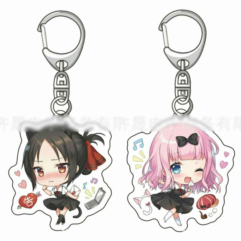 Móc khóa Kaguya-sama LOVE IS WAR CUỘC CHIẾN TỎ TÌNH ver NHẢY keyring in hình anime chibi mica acrylic xinh xắn