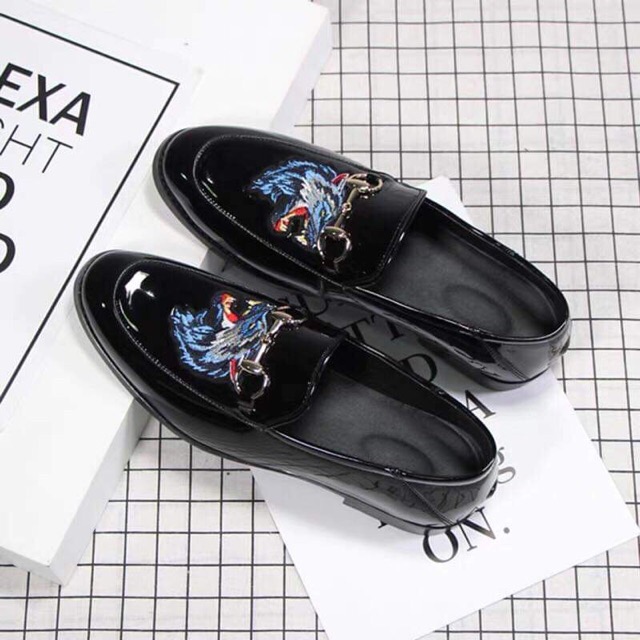 Giầy sói xanh bóng cho nam