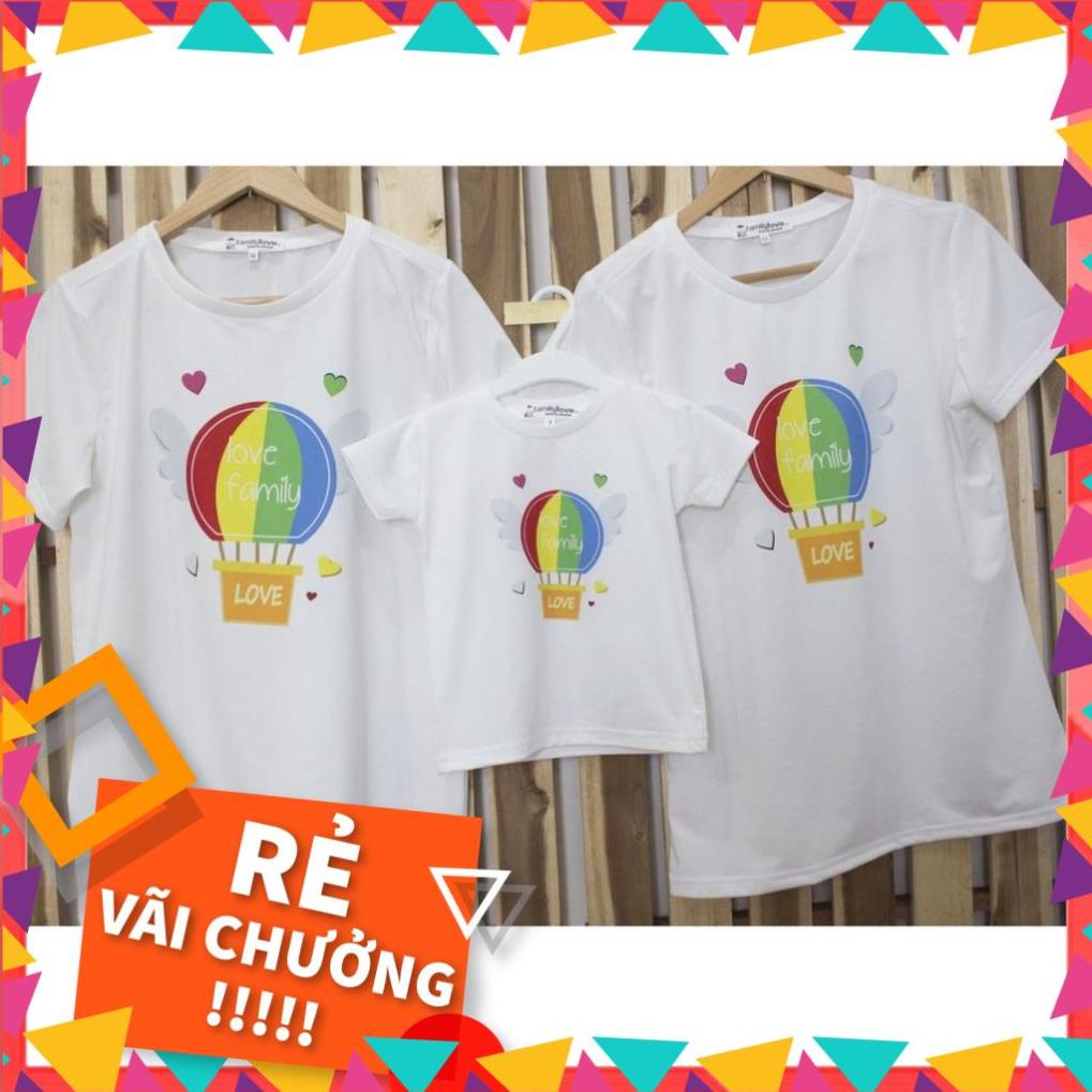 Set Áo Gia Đình Quả Cầu Happy - Thời trang Đồng phục Viet Family 💝 Hàng chuẩn thương hiệu