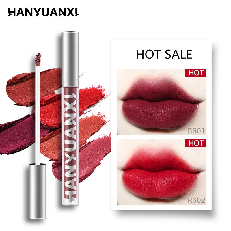 Heyxi Velvet Matte Lipstick Easy-to-color Waterproof Non-fading Non-stick Lip Gloss Liquid Lipstick Air Lip Glaze Liptint Lips Care
