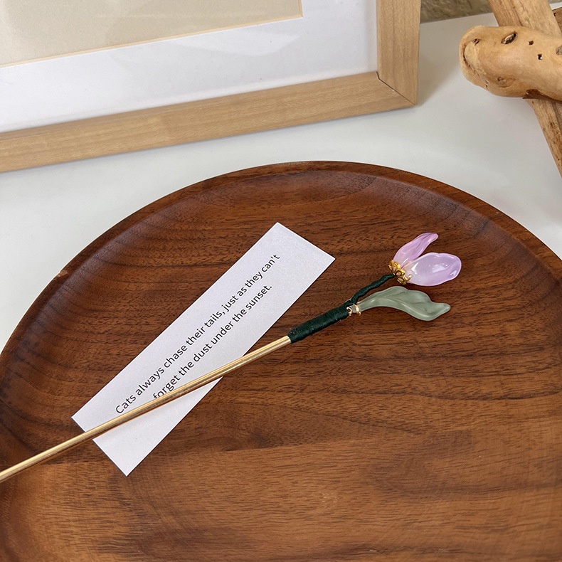 Trâm Cài Tóc Hình Hoa Tulip Phong Cách Cổ Điển Cho Nữ