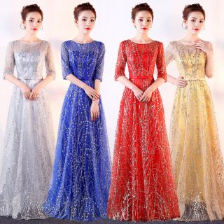 ORDER 2 - 4 TUẦN_Đầm dạ hội - dự tiệc - phù dâu đính hạt lấp lánh_Chát với shop trc khi mua hàng