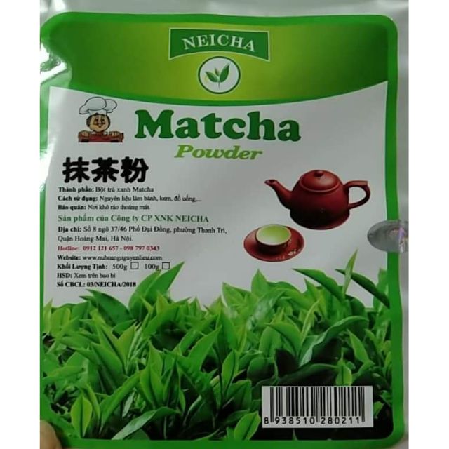 [RẺ VÔ ĐỊCH] Bột trà xanh Neicha Matcha túi nhỏ 20g