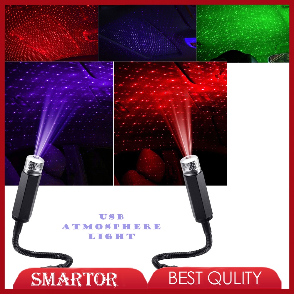 Đèn LED Chiếu Ánh Sáng Bầu Trời Đầy Sao Trang Trí Trần Xe Hơi