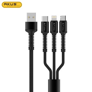 Dây cáp đa năng AKUS 3IN1 1.2M - CA31s (Hàng chính hãng - Bảo hành 12 tháng)