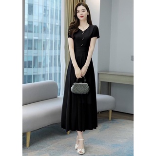 ĐẦM XÒE CỔ TIM ĐÍNH CƯỜM VÀNG