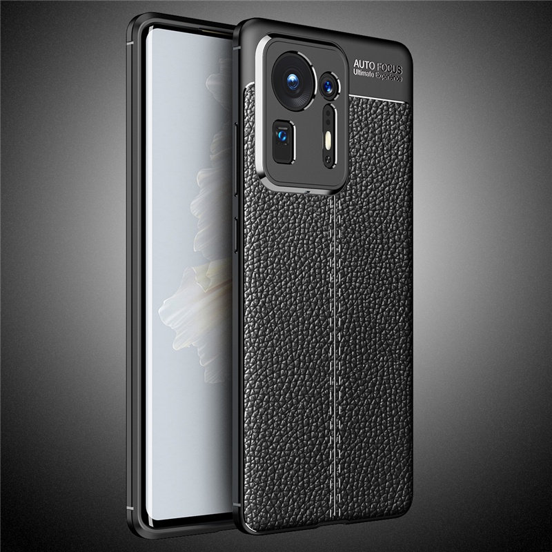 Ốp Điện Thoại TPU Silicon Phối Da PU Mềm Bảo Vệ Toàn Diện Sang Trọng Cho Xiaomi Mi Mix 4 Mix 3