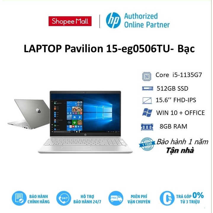 Laptop HP Pavilion 15-eg0508TU/eg0506TU (Core i5-1135G7 | 8GB | Intel Iris Xe | 15.6 inch FHD | Win 10 | | BigBuy360 - bigbuy360.vn