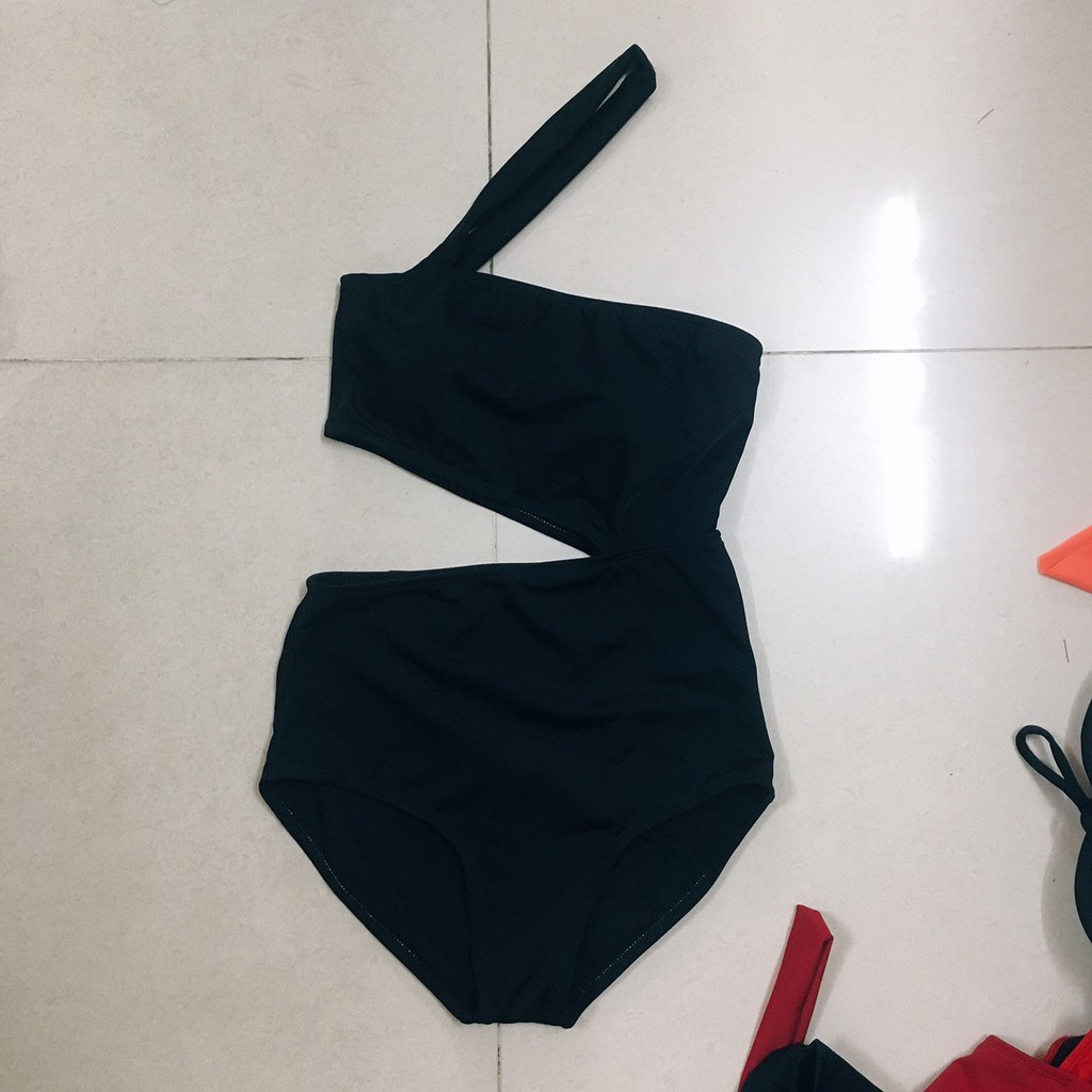 [ĐỒ BƠI NỮ CAO CẤP] Bikini 1 mảnh chéo cổ sành điệu nhiều màu | BigBuy360 - bigbuy360.vn