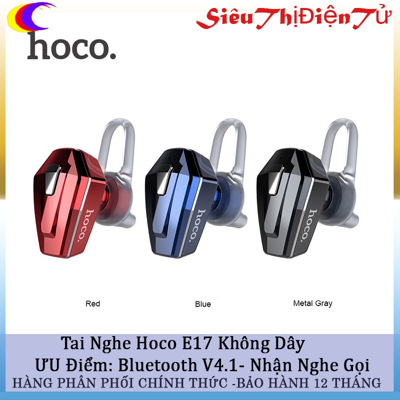 TAI NGHE HOCO E17 DÒNG 1 TAI - TAI NGHE CHÍNH HÃNG HOCO - TAI NGHE KHÔNG DÂY ĐẬM CHẤT TAI NGHE THỂ THAO