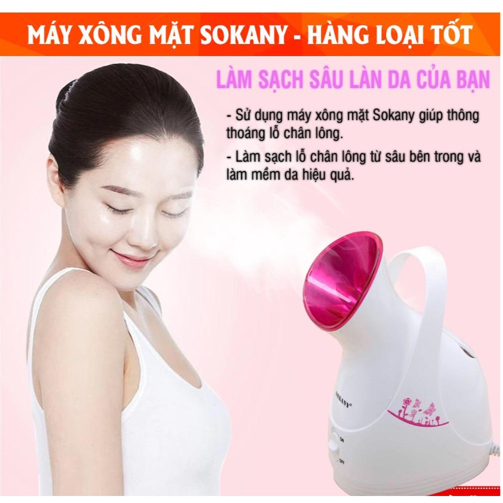 Máy xông hơi mặt mũi SOKANY ZJ-618 Hàng Chính Hãng